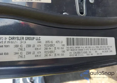 2015 Jeep Patriot Sport z USA, uszkodzony, nr VIN 1C4NJRBB1FD145085